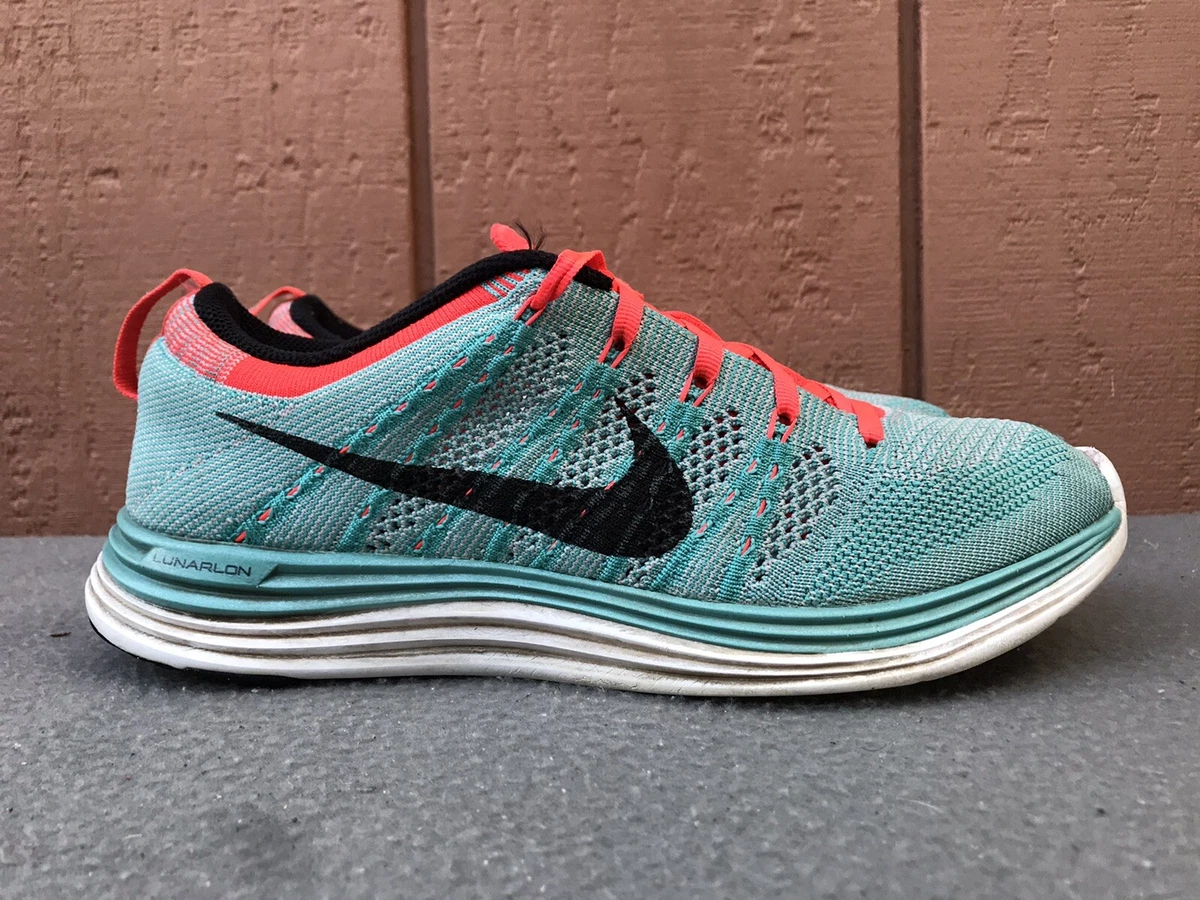 Nike Flyknit Turquoise Pink Women Running Shoe 8 554888-300 C6 eBay