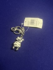 Coach Halloween 3D Mummy Bear Bag Charm in Chalk Metal Enamel 6073 NEW