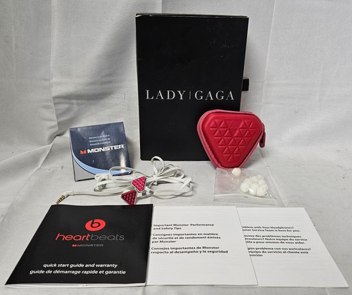 Monster Beats By Dre Lady Gaga Heartbeats Wired Headphones Rose COMPLETE IN BOX
