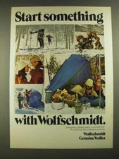 1975 Wolfschmidt Vodka Ad - Start Something with Wolfschmidt