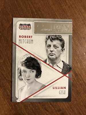 Robert Mitchum Lillian Gish 2015 Panini Americana Screen Legends #15 Actor