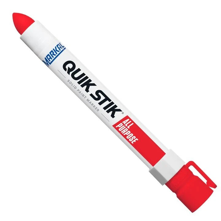 Markal Quik Stik Fast Drying, Permanent, Twist Solid Paint Marker, (12 Pack)