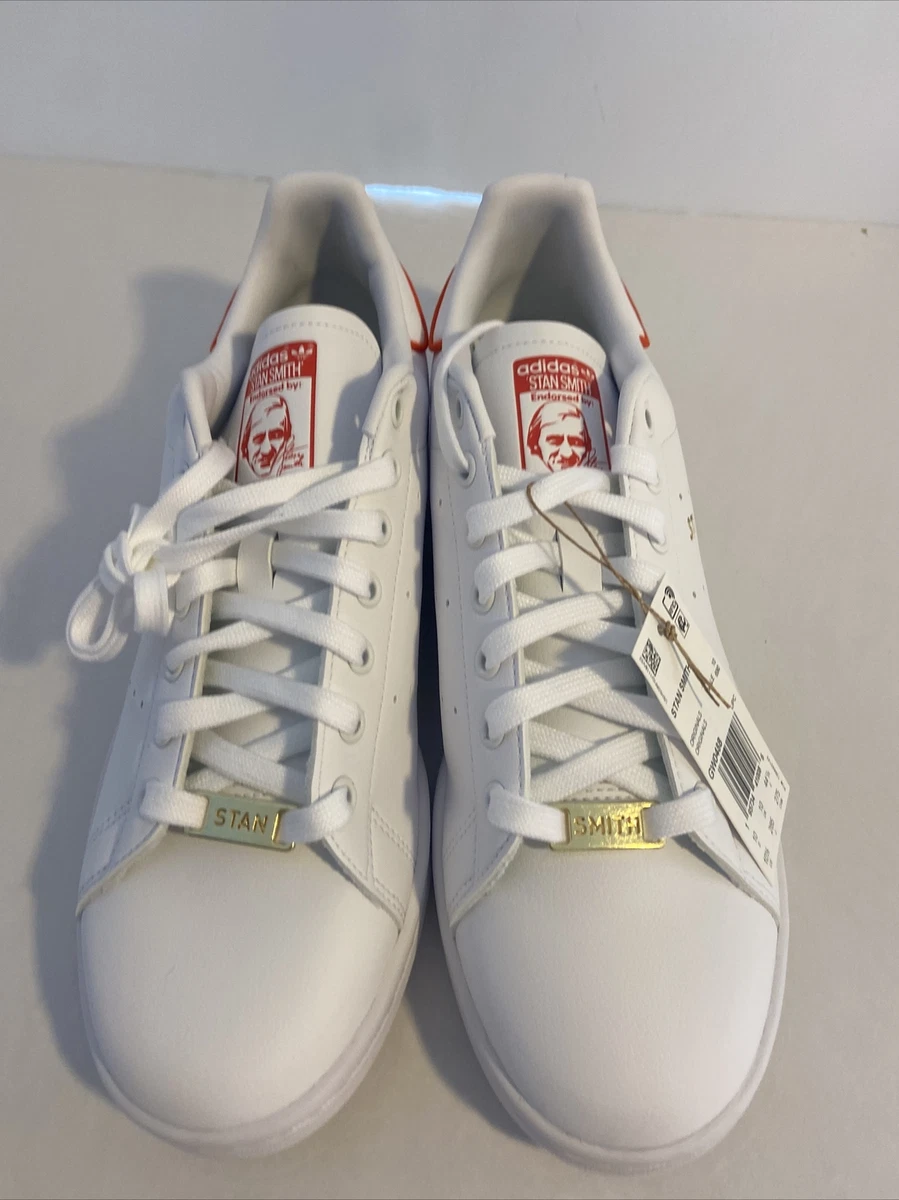Adidas Originals Stan Smith White Collegiate Orange Green GW0488