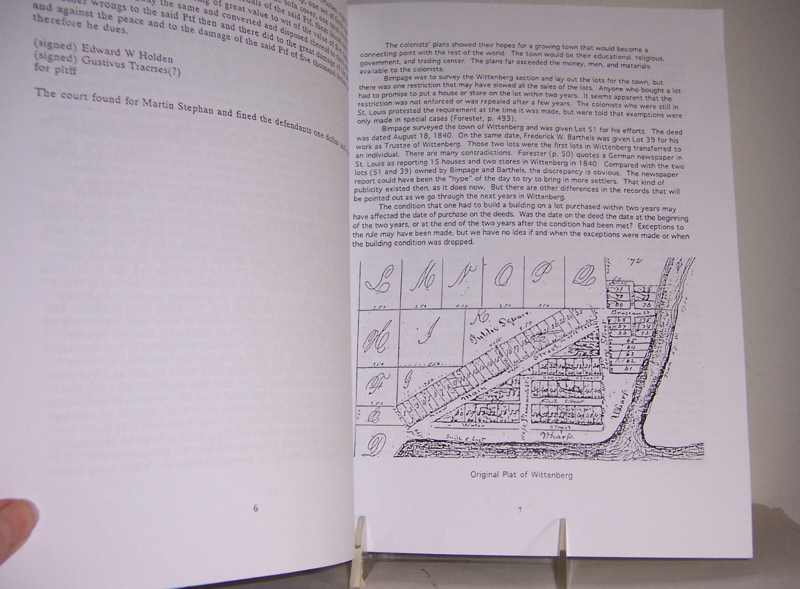 Wittenberg, Perry County, Missouri history town, 18391972 newspaper