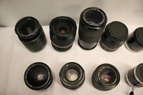 JOB LOT 9 X CAMERA LENS YASHINON MINOLTA HELIOS BOWER DIGITAL CANON FOR PARTS - Picture 3 of 8