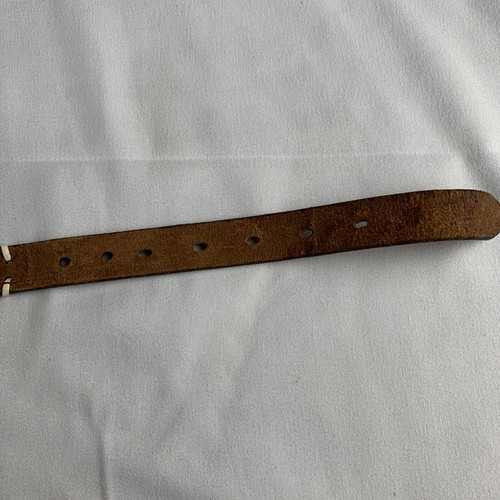 VTG Native American Hand Beaded-Hand Laced-Hand Tooled Child's Leather Belt 26" - Picture 7 of 12