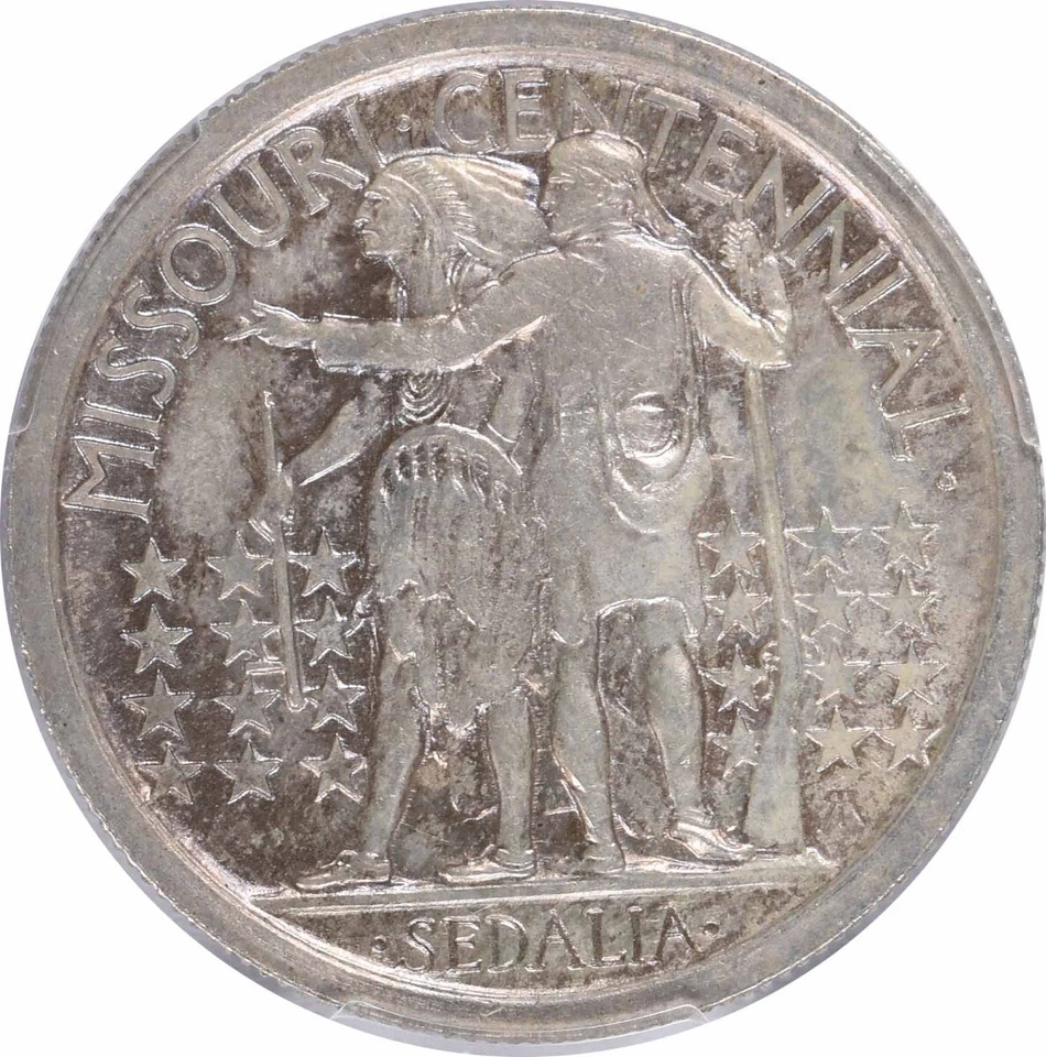 Missouri 2x4 Commemorative Silver Half Dollar 1921 MS63 PCGS - Image 4 of 4