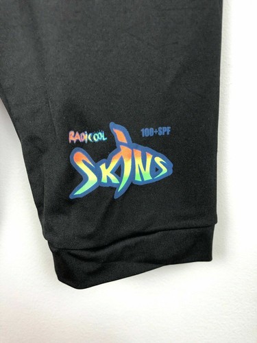 Kids Swim Black Shorts Size 14 SPF 100 Radicool Skins One Piece Swimming Bottoms - Picture 5 of 5