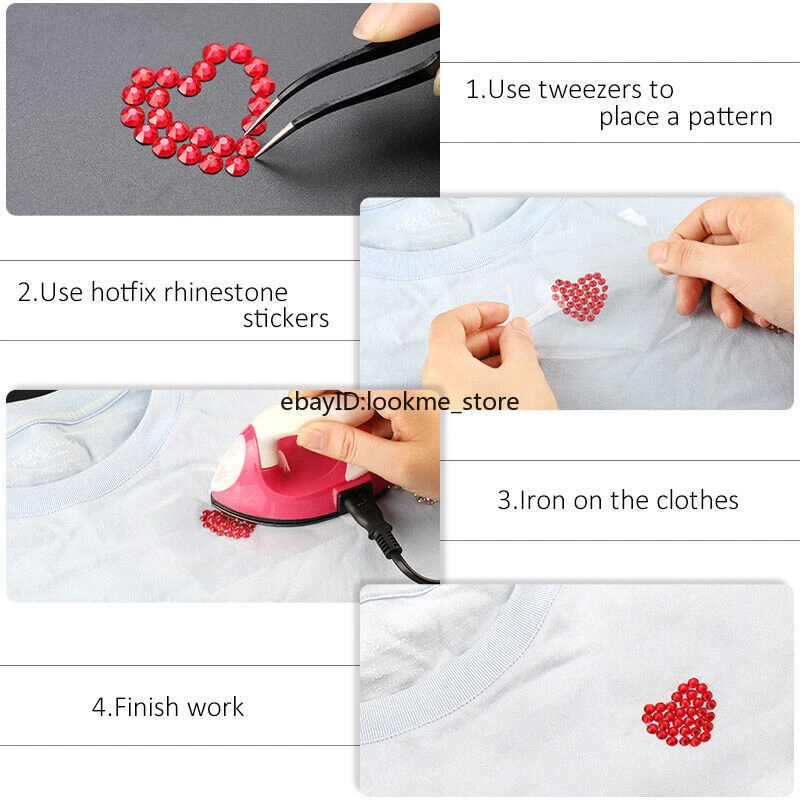 Hotfix Deslumbrantes Estrás Plano 1440 Piezas - Para Artesanía Ropa y Decoración Hágalo Usted Mismo Foto 4 de 4