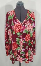 New Show Me Your Mumu Skylar Slouch Floral Top Womens S Oversized Boho LS