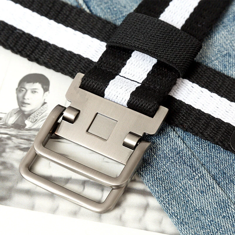 White web cheap belt
