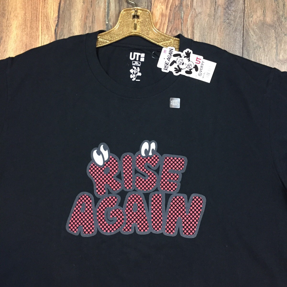 Uniqlo Japan Rise Again Verdy UT Black Red S/S Men's Graphic T