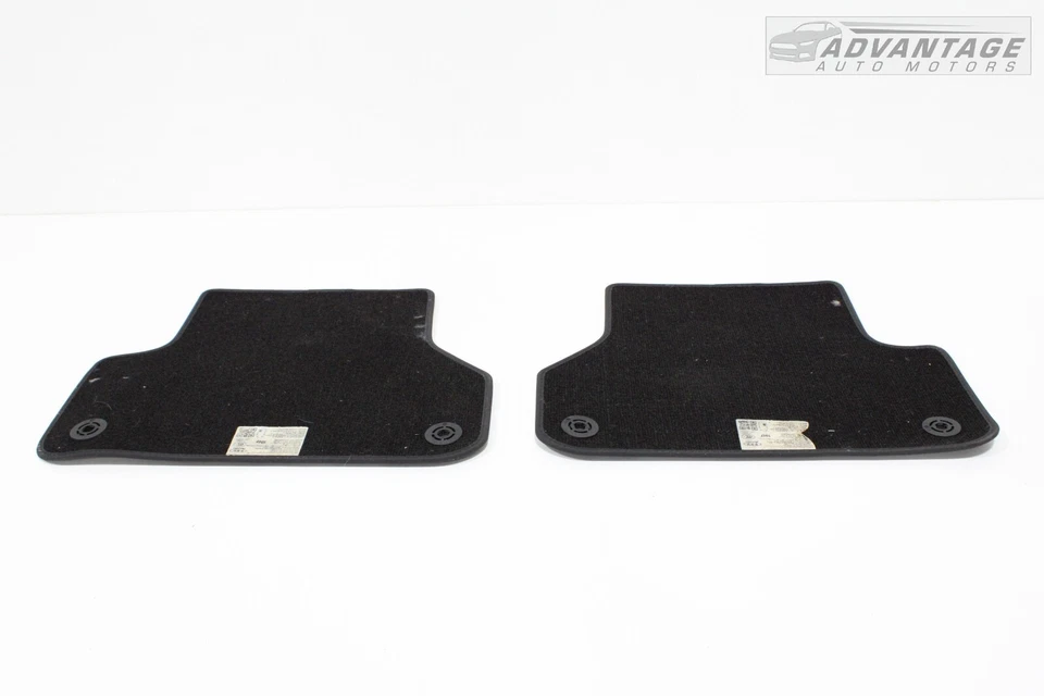 2017-2019 AUDI A4 QUATTRO REAR SECOND ROW LEFT & RIGHT SIDE FLOOR CARPET MAT OEM - Image 2 of 4