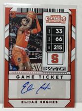 ELIJAH HUGHES Autograph 2020 Panini Contenders Draft RC Syracuse Orange
