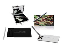 kleiner Kastenbausatz mit Metallrohr und Spiegel. kompaktes Set im Taschenformat f&uuml;r den Abend.