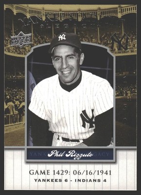 Phil Rizzuto #1417 2008 Upper Deck Yankee Stadium Legacy New York Yankees