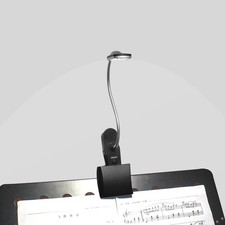 Music Stand Light Clip on LED Book Light USB AA Battery Portable Reading Lamp