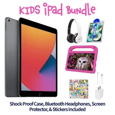 Apple iPad 9 (9th Gen) Girls Bundle 64GB - Wi-Fi - 10.2" - Space Gray (Renewed)