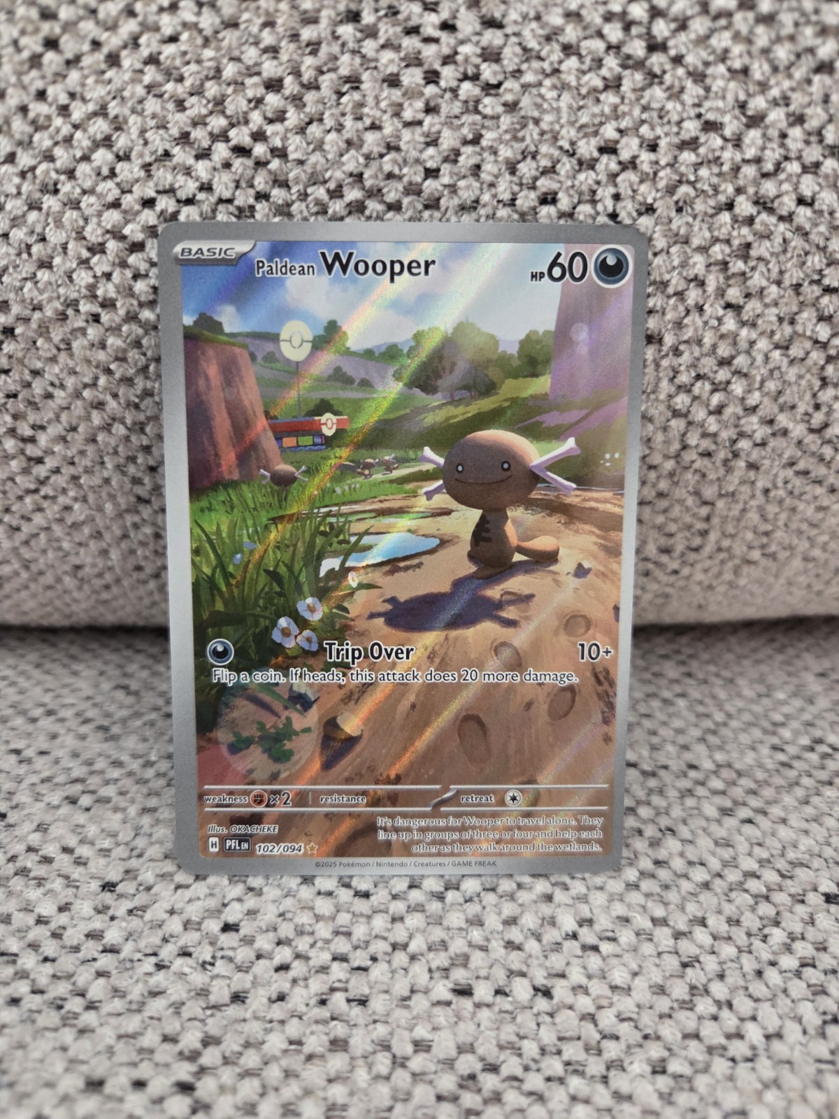 Paldean Wooper IR 102/094 Phantasmal Flames Pokemon Near Mint