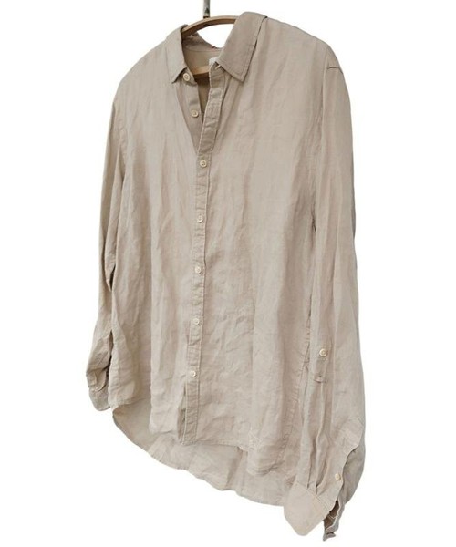 Men Scotch&Soda Shirt Beige Linen 42 / XL