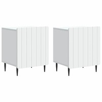 Nachttisch Weiß 43 X 34,5 X 52 Cm Holzwerkstoff 2Er Set