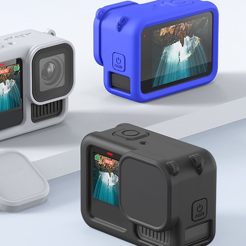 Étui de protection en silicone facilement portable avec bouchon d'objectif pour - Photo 9/32