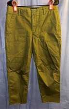 Banana Republic Girlfriend Authentic Chino Women  s Green Slim Mid Rise 8 27"