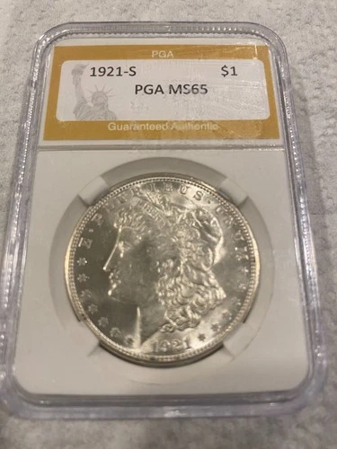 1921 S Morgan Silver Dollar MS65