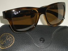 RAY BAN RB4194 710/83 53 17 140 3P SHINY TORT BROWN POLARIZED LENS SUNGLASSES