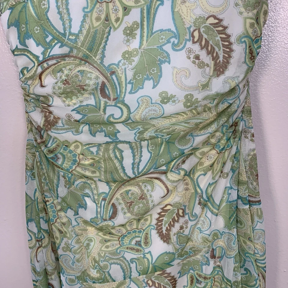 Vestido De Colección Y2k City Triangles Caprichoso Hada Paisley Grunge Halter Acanalado Talla M Foto 4 de 4