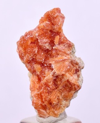 2,6 cm ROT ORANGE ZEOLITH STILBIT LAUMONTIT CALCIT KRISTALLE PERU FB92