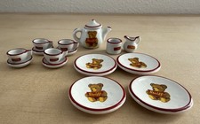 Steiff Tea Set 15 Piece Miniature Reutter Porcelain Teddy Bear Germany 0333