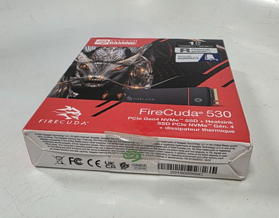 Seagate FireCuda 530 1TB Internal SSD PCIe Gen 4 x4 NVMe Heatsink