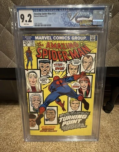 🔥AMAZING SPIDER-MAN #121 CGC 9.2 WP (DEATH GWEN STACY) W/FANTAST CUSTOM LABEL🔥
