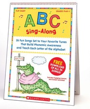 SCHOLASTIC CLASSROOM RESOURCES ABC SING-ALONG FLIP CHART, MULTICOLO... Teddy Sla