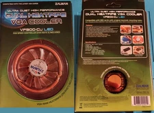 Zalman Retro GPU Cooler mounting kit - Dual Heatpipe VF900-Cu with LED Fan
