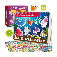 QUOKKA Montessori Busy Book for Toddlers 3-5 - Pre K Toddler Learni... Fast Ship