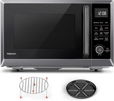 TOSHIBA Air Fryer Combo 8-in-1 Countertop Microwave Oven, with Convection, Broil