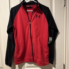 Under Armour Jacket Youth XL, Red/Black Full Zip Hooded Jacket NWT