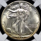 1946 D WALKING LIBERTY HALF DOLLAR NGC MS 63 CRISP SILVERY LUSTER, ROLLING MINT