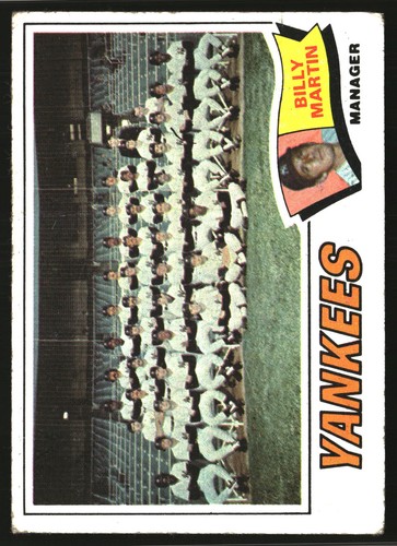 Yankees Team #387 1977 Topps card
