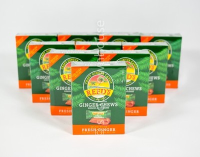 5 Reed's All Natural GINGER CHEWS Non GMO 2oz box 10/03/2026