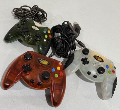 Lot Of 3 Wired OG Xbox Mad Catz Controller #4516 , #4526 , Intec