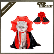 Dog Cat Halloween Costume Vampire Cape Cloak Pet Costume for Dogs and Cats Party
