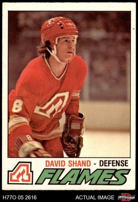 1977 O-Pee-Chee #355 David Shand Flames RC 7 - NM
