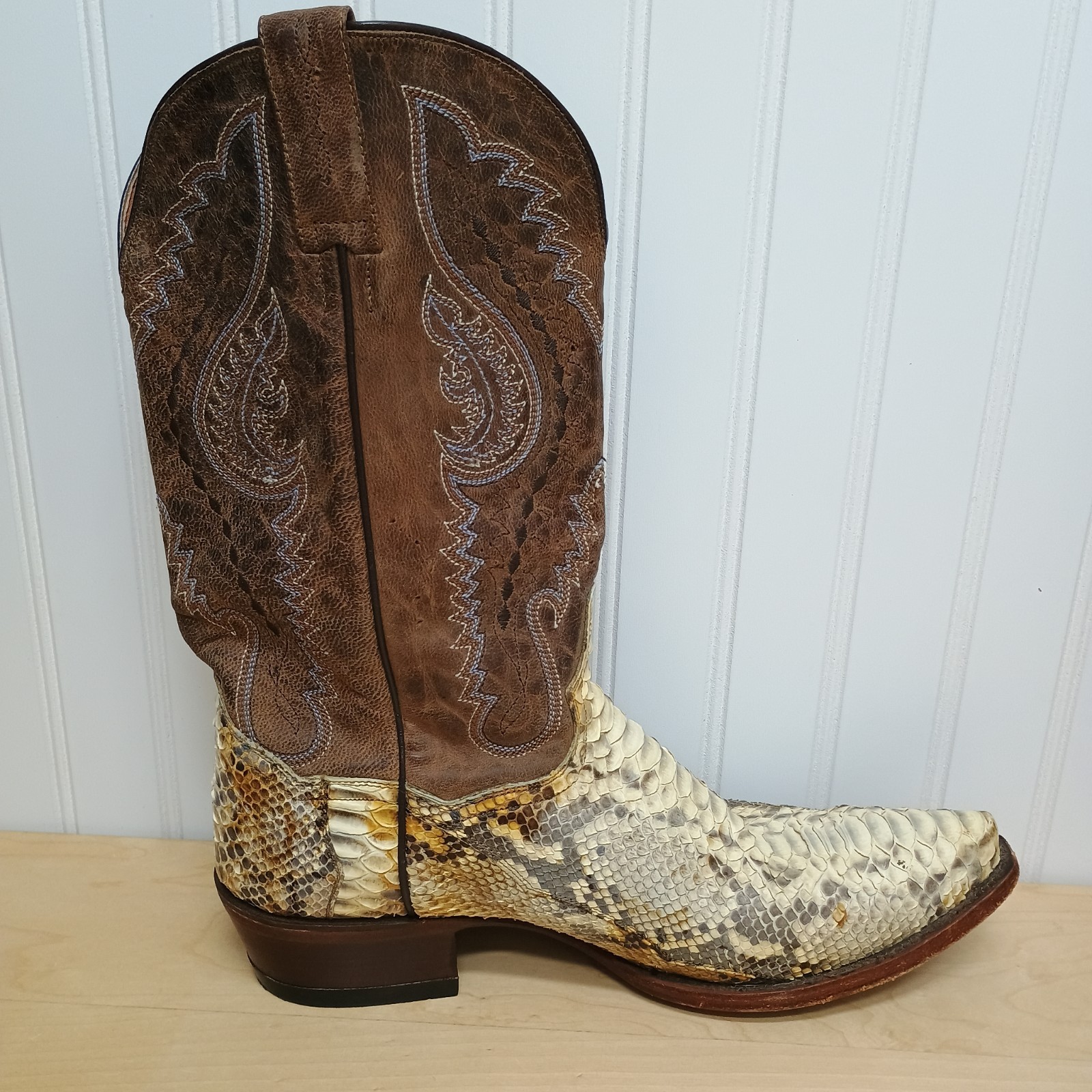 Dan Post Orlando Matte Finish Python Boots Natura… - image 12