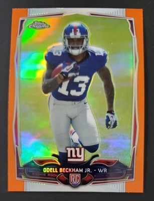2014 TOPPS CHROME #117 ODELL BECKHAM JR. ORANGE REFRACTOR GIANTS