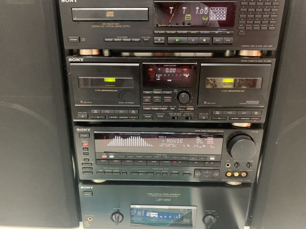 SONY システムコンポ LIBERTY LBT-V950 Sony LBT-V950 System Component w/used record Used Working From