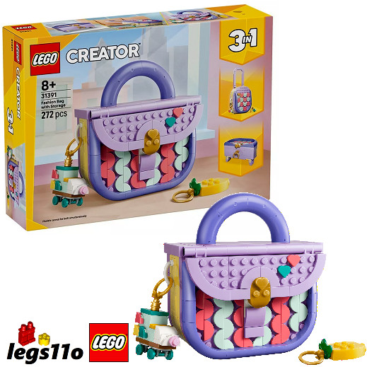 LEGO Creator 3 in 1 Fashion Bag With Storage Construction Set 31391 - Image 2