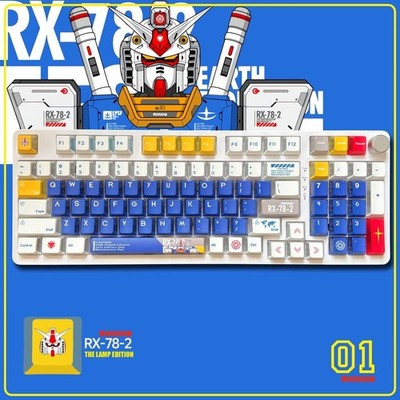 GUNDAM Keycaps Set PBT 143 keys The Lamp Edition For MX Mechanical Keyboards
